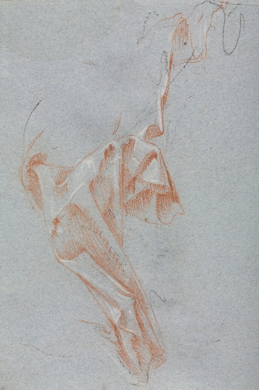 Drapery study by Francesco Lorenzi, 1760 — digital art print download