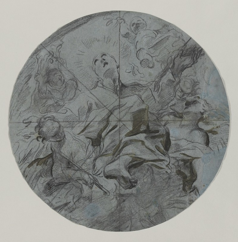 Apotheosis of a Saint (recto) — Giovanni Battista Benaschi