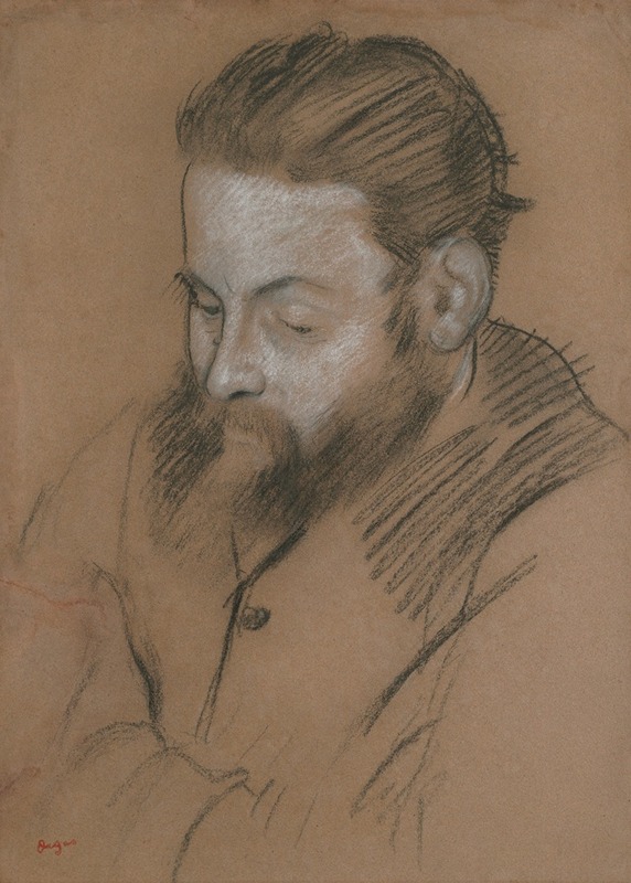 Diego Martelli by Edgar Degas, 1879 — digital art print download