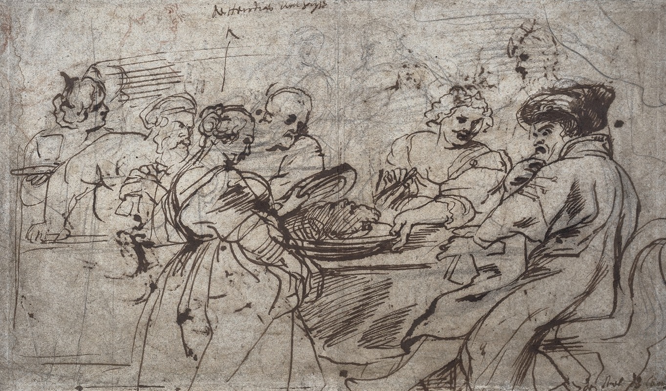 The Feast of Herod (recto) — Петер Пауль Рубенс