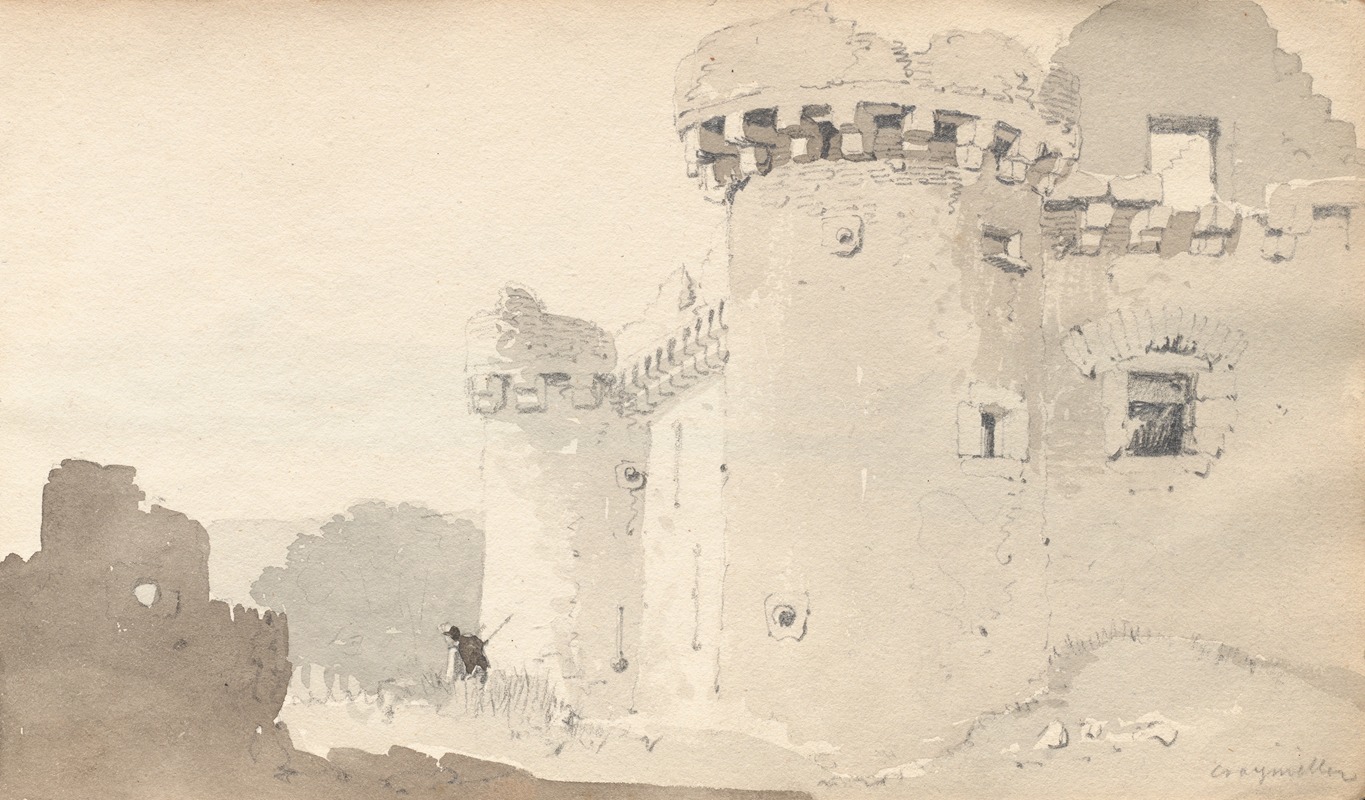 Sketchbook: "Ruined Castle" by Самуэль Прут, 1814 — digital art print download