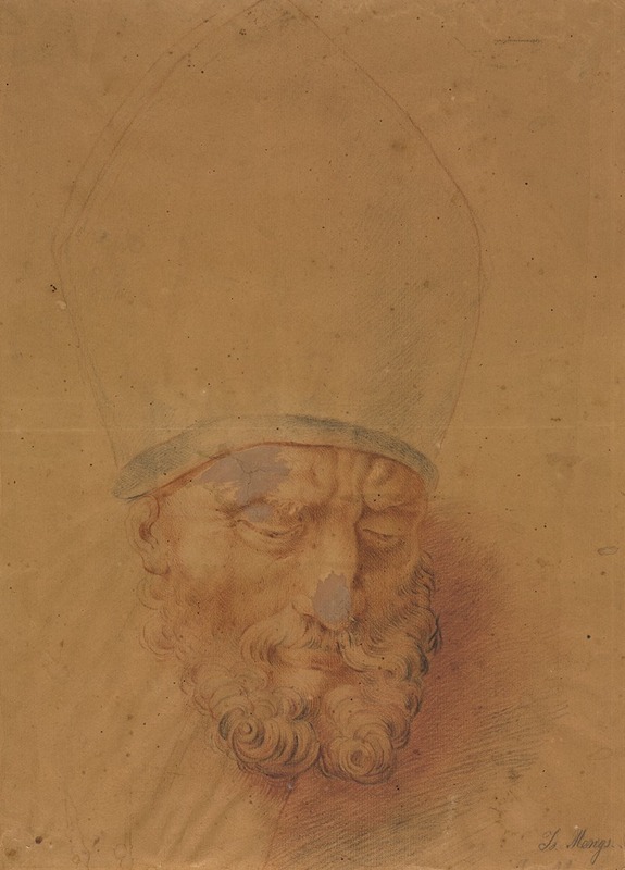 Head of a Bishop by Антон Рафаэль Менгс — digital art print download
