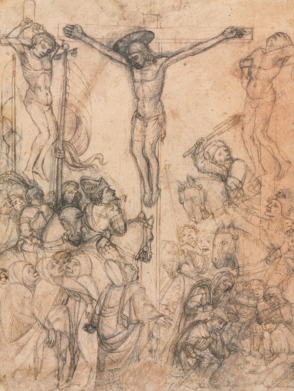 Crucifixion with the Two Thieves by Аноним — digital art print download
