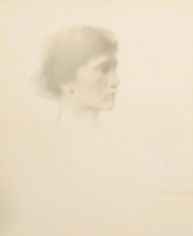 Head of a Woman — Thomas Wilmer Dewing