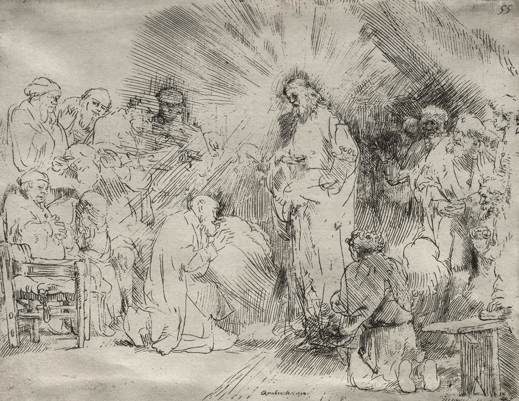 Christ Appearing to the Apostles — Rembrandt van Rijn