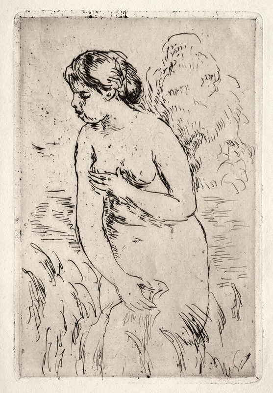 Bather Standing Up to Her Knees by Пьер-Огюст Ренуар, 1910 — digital art print download