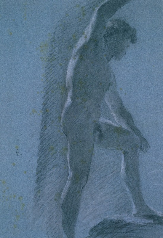 Study of a Male Nude (verso) — Pierre-Paul Prud'hon