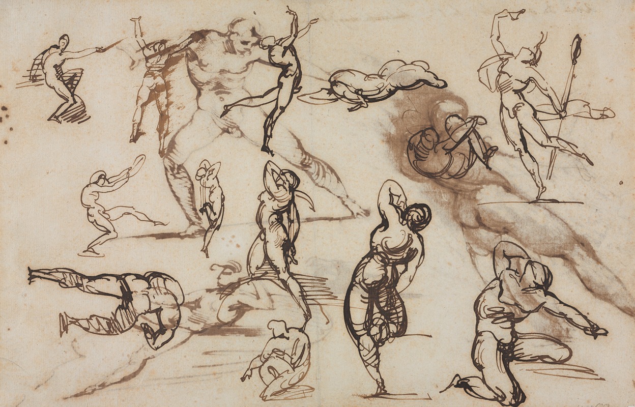 Sheet of Sketches (verso) — Théodore Géricault
