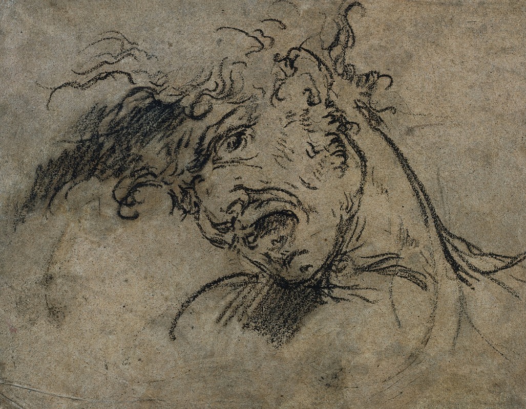Head of a Screaming Man (recto) — Бенджамин Уэст