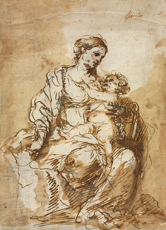 Madonna Nursing the Christ Child — Bartolomé Estebán Murillo