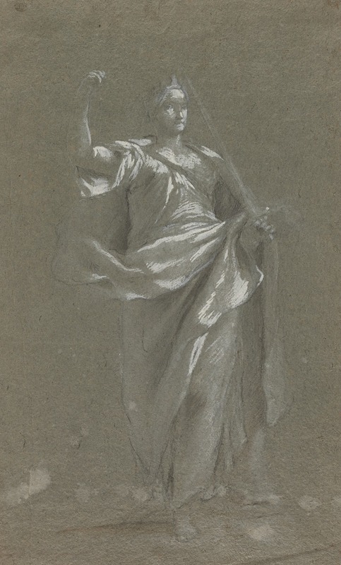 Allegorical Figure (recto) by Anonymous — digital art print download