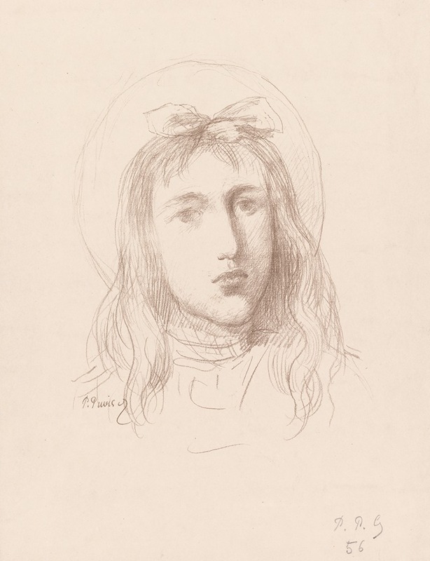 Tête de Jeune Fille — Pierre Puvis de Chavannes