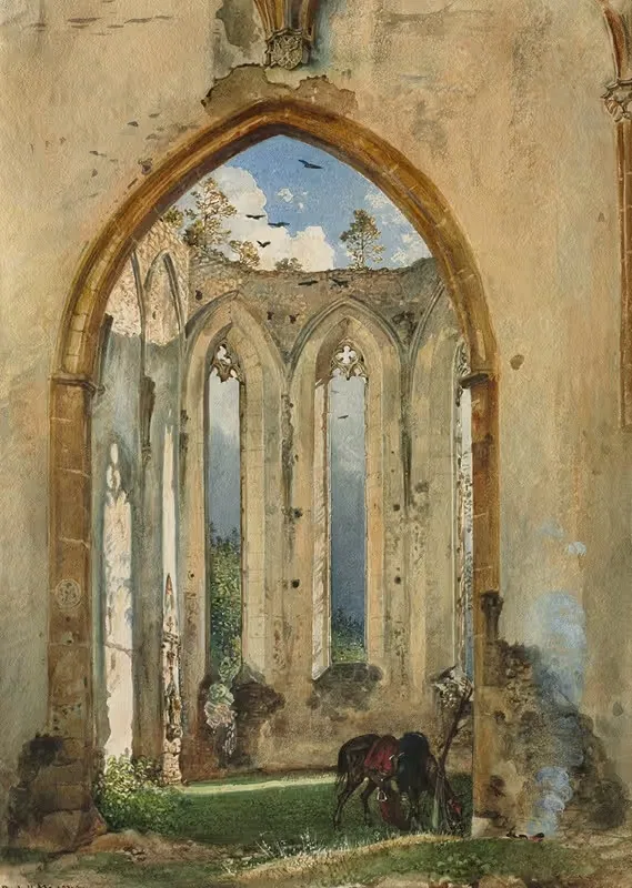 Ruin of a Church — Rudolf von Alt
