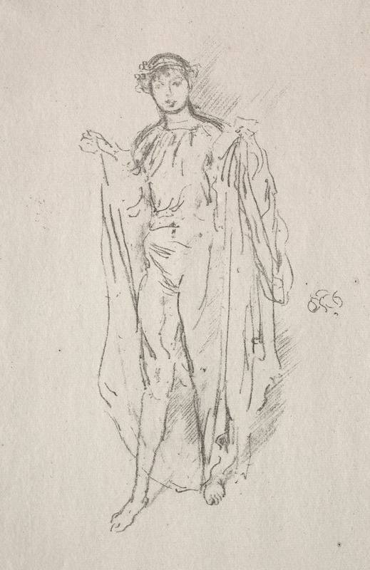 The Girl by Джеймс Абботт МаКнилл Уистлер, 1891 — digital art print download