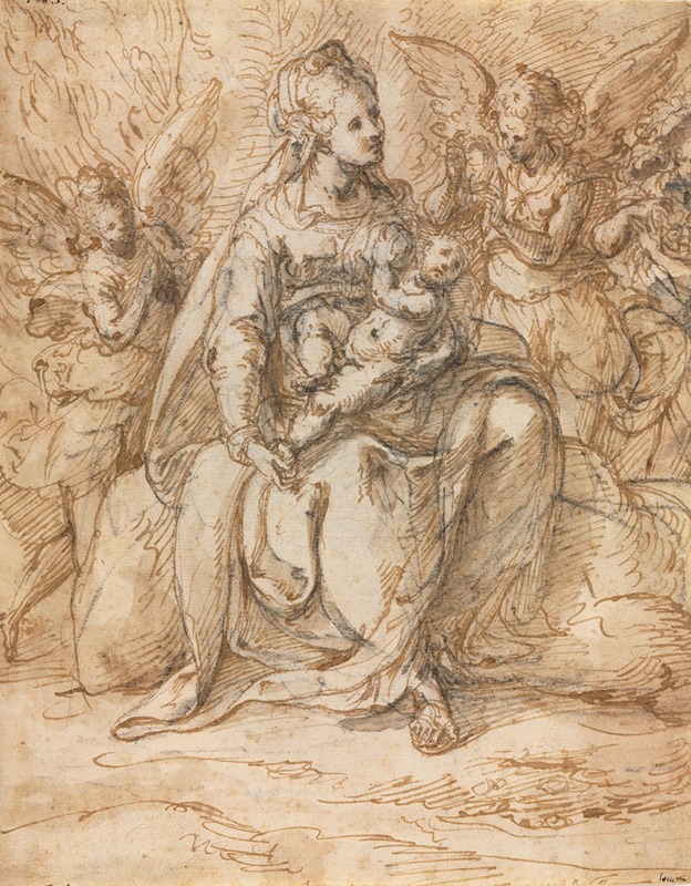Madonna and Child with Angels — Aurelio Luini