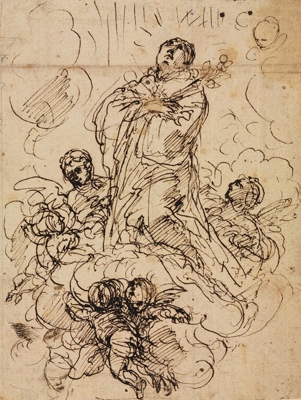 Apotheosis of a Saint — Anton Domenico Gabbiani