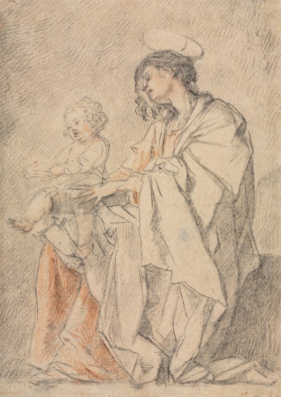 Virgin and Child by Аноним — digital art print download