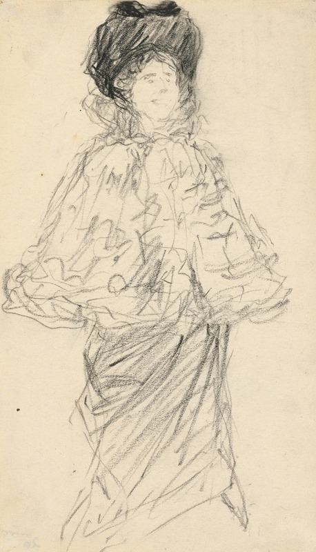 Standing Woman by Шарль Поль Ренуар, c. 1900 — digital art print download