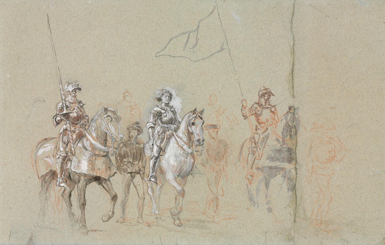 Joan of Arc by Эрнест Мейссонье, c. 1889 — digital art print download