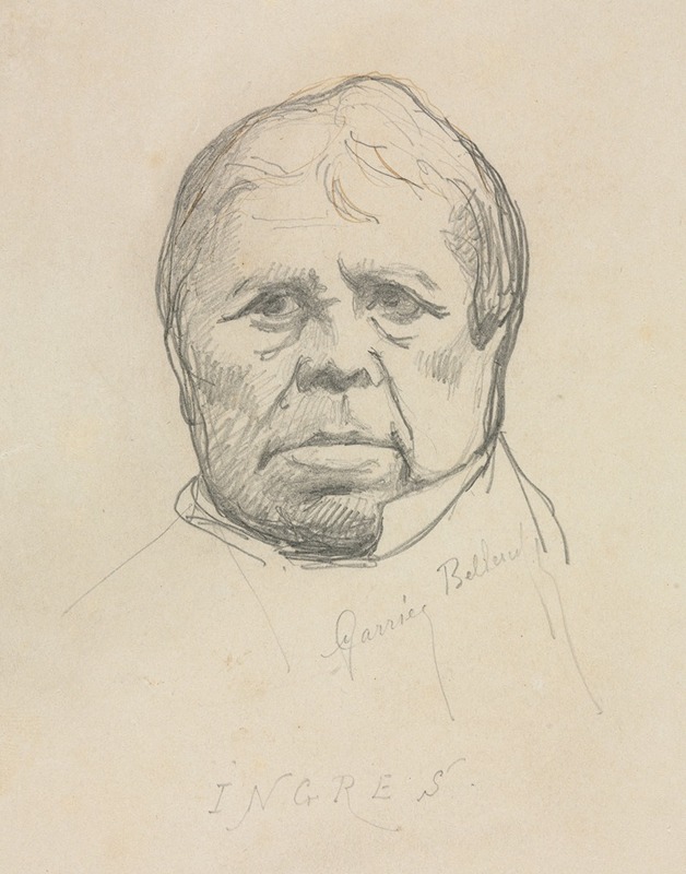 Portrait of Ingres — Albert-Ernest Carrier-Belleuse