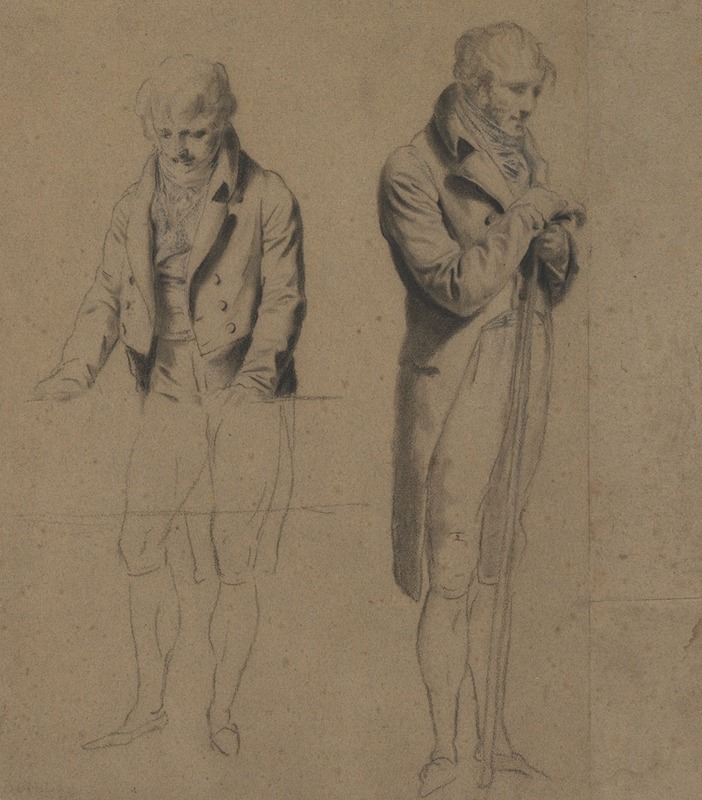 Two Standing Figures (Study for A Game of Billiards) — Луи-Леопольд Бойи