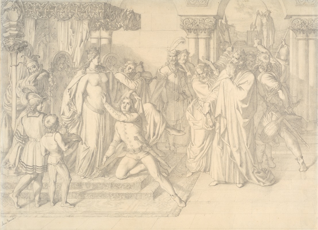 Singers' Contest on the Wartburg — Anton Romako