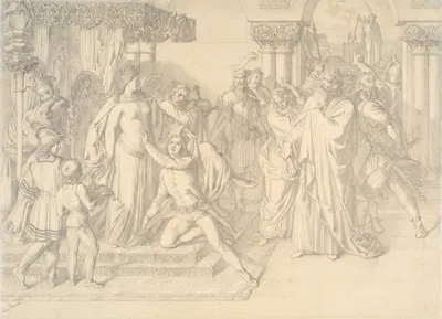 Singers' Contest on the Wartburg by Anton Romako, c. 1853 — digital art print download