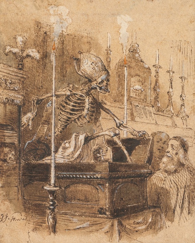 The Relics by J. J. Grandville, c. 1835 — digital art print download