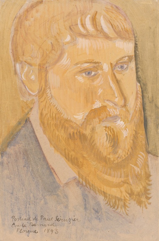 Portrait of Paul Sérusier — Emile Bernard