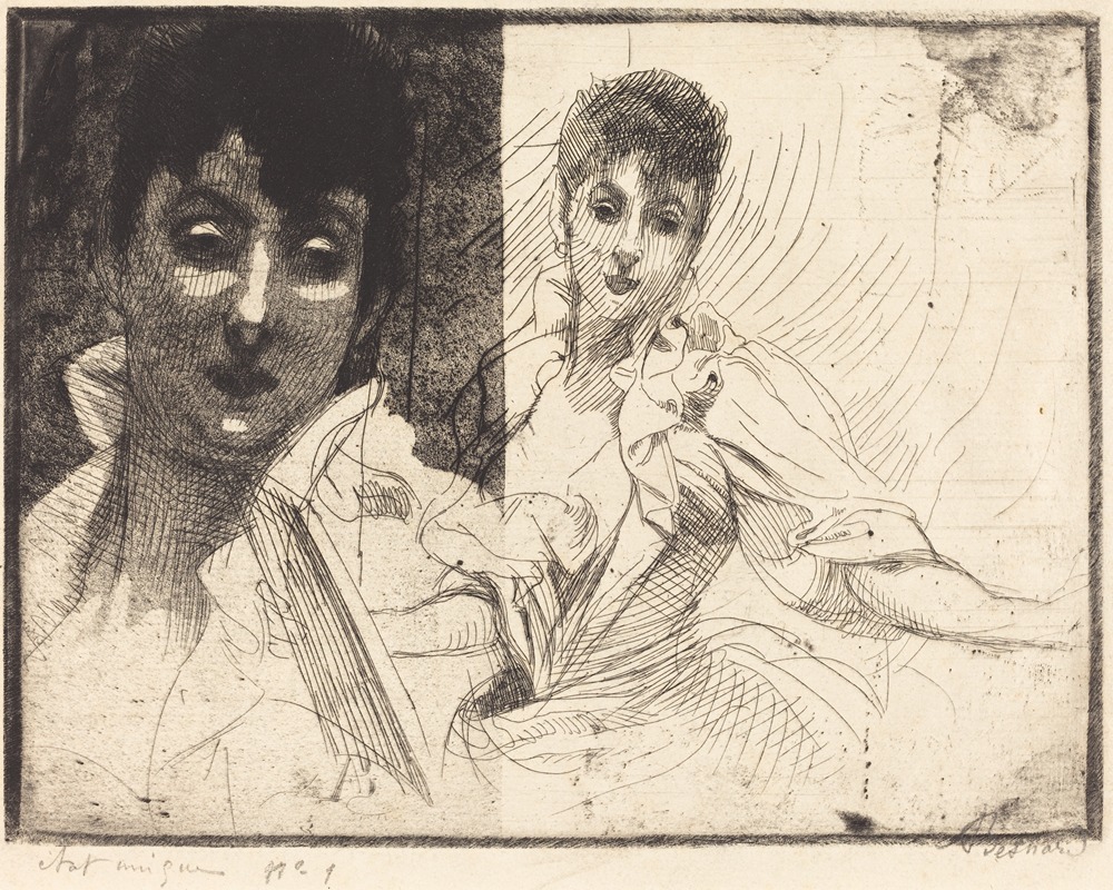 Madeleine Lemaire by Альбер Безнар, 1900 — digital art print download