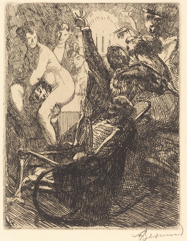 The Orgy (L'orgie) by Альбер Безнар, 1900 — digital art print download