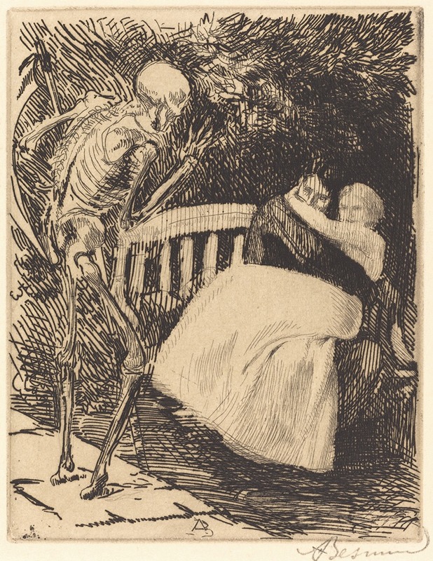 The Warning (L'avertissement) by Albert Besnard, 1900 — digital art print download