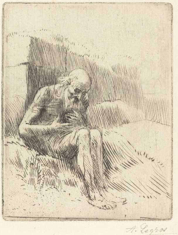 Job, 2nd plate by Alphonse Legros — digital art print download