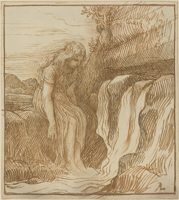 Peasant at the Source by Альфонс Легро — digital art print download