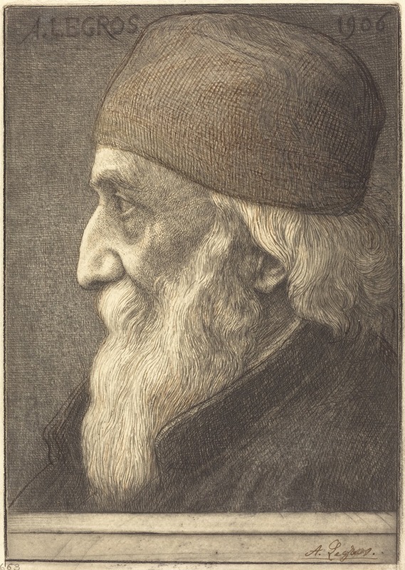 Self-Portrait, 13th plate by Альфонс Легро, 1906 — digital art print download