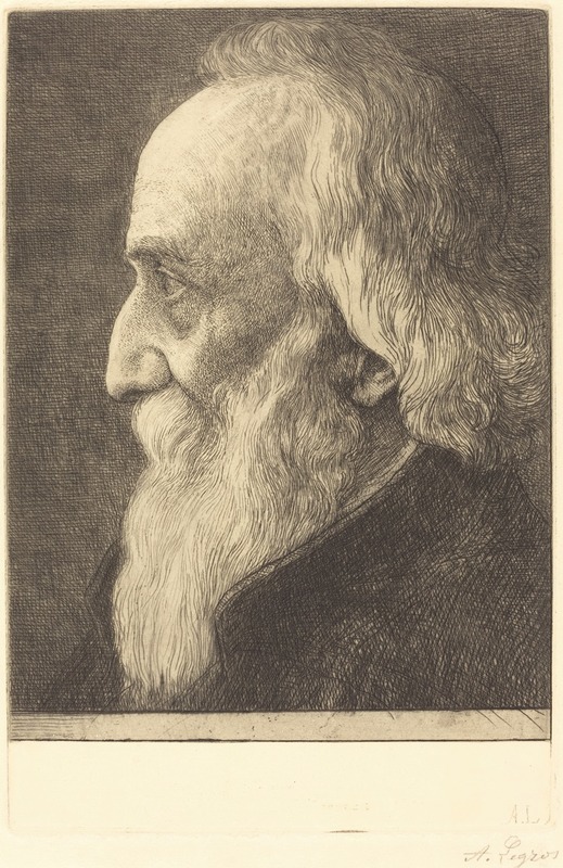 Self-Portrait, 13th plate by Alphonse Legros, 1906 — digital art print download