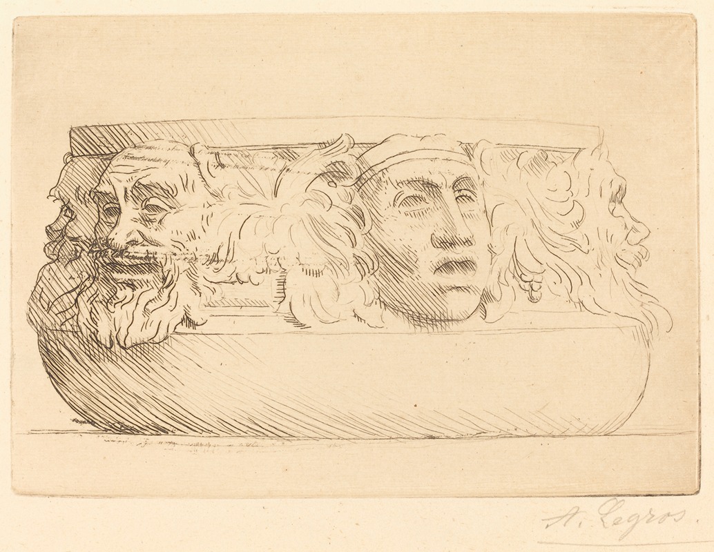 Vase with Grotesques — Alphonse Legros