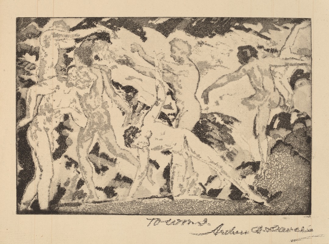 By the Caliban by Arthur Bowen Davies, 1919-1920 — digital art print download