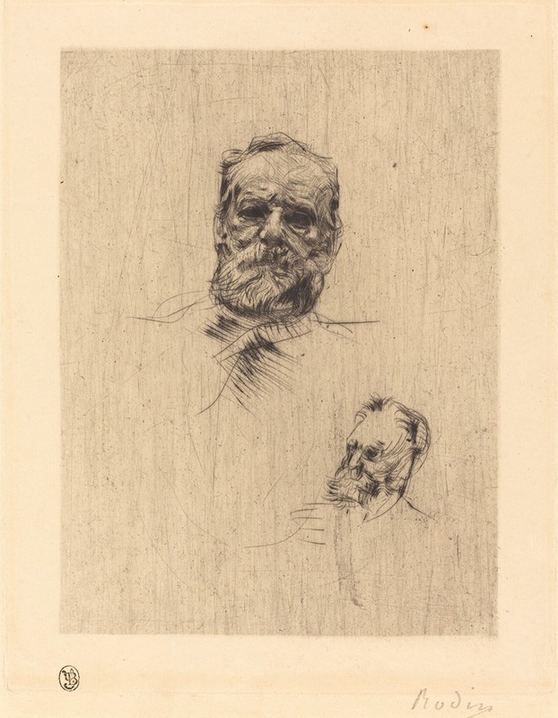 Victor Hugo, De Face II by Огюст Роден — digital art print download