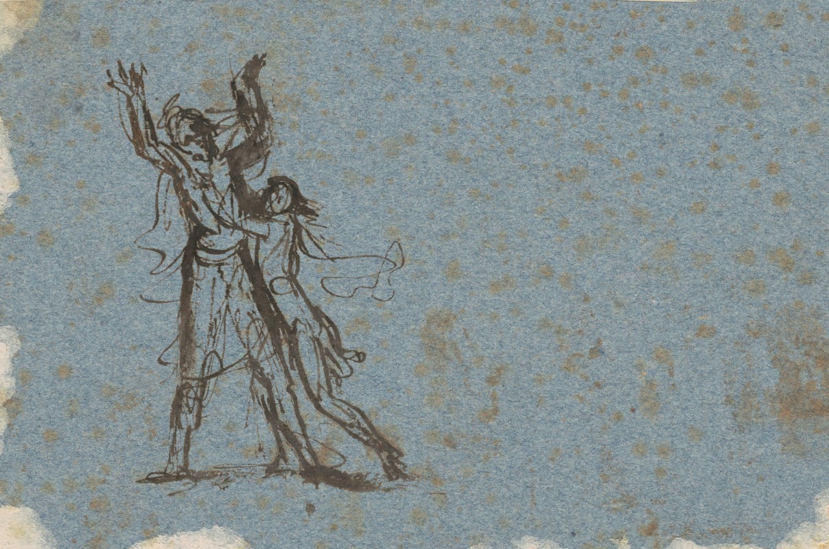 Study for 'Jephthah's Daughter' by Бенджамин Уэст, 1780-1810 — digital art print download