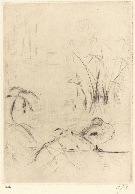 Ducks at Rest on the Bank by Берт Морисо, 1888-1890 — digital art print download