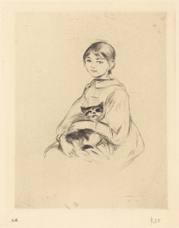 Little Girl with Cat — Берт Морисо