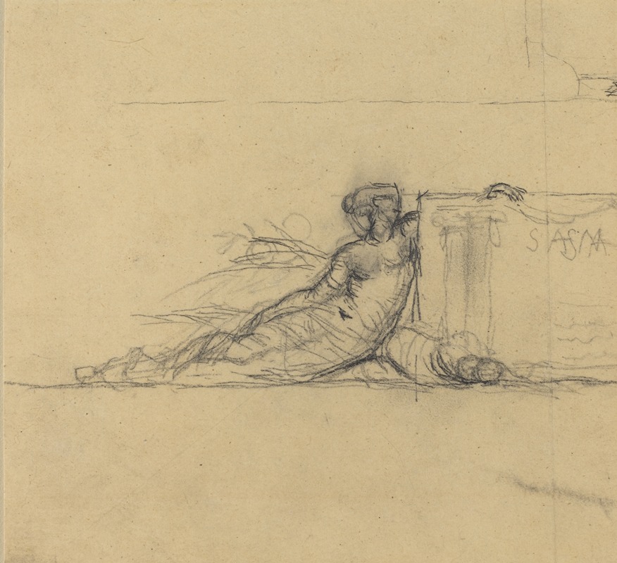 Seated Female Figure for 'San Francisco' — Charles Meryon