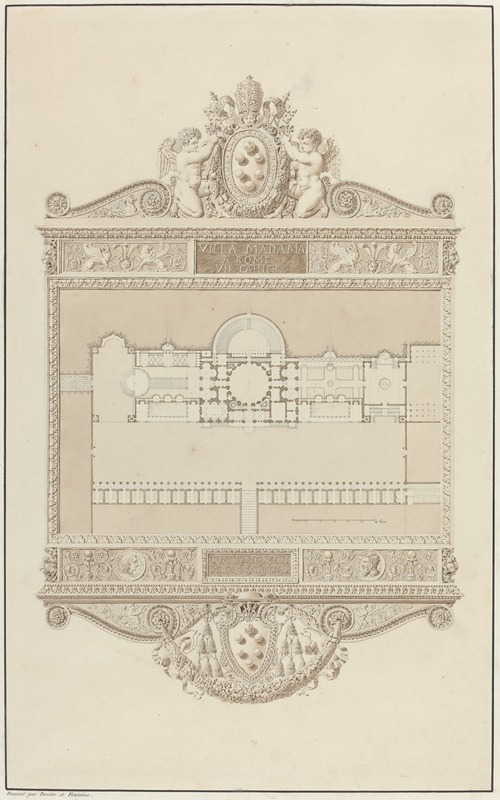 Villa Madama a Rome by Charles Percier — digital art print download
