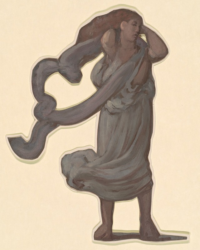 Study for 'Greek Girls Bathing' V by Элиху Веддер, c. 1872 — digital art print download