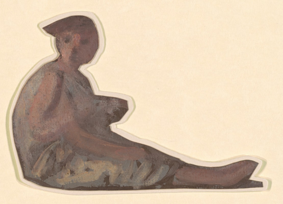 Study for 'Greek Girls Bathing' X by Элиху Веддер, c. 1872 — digital art print download