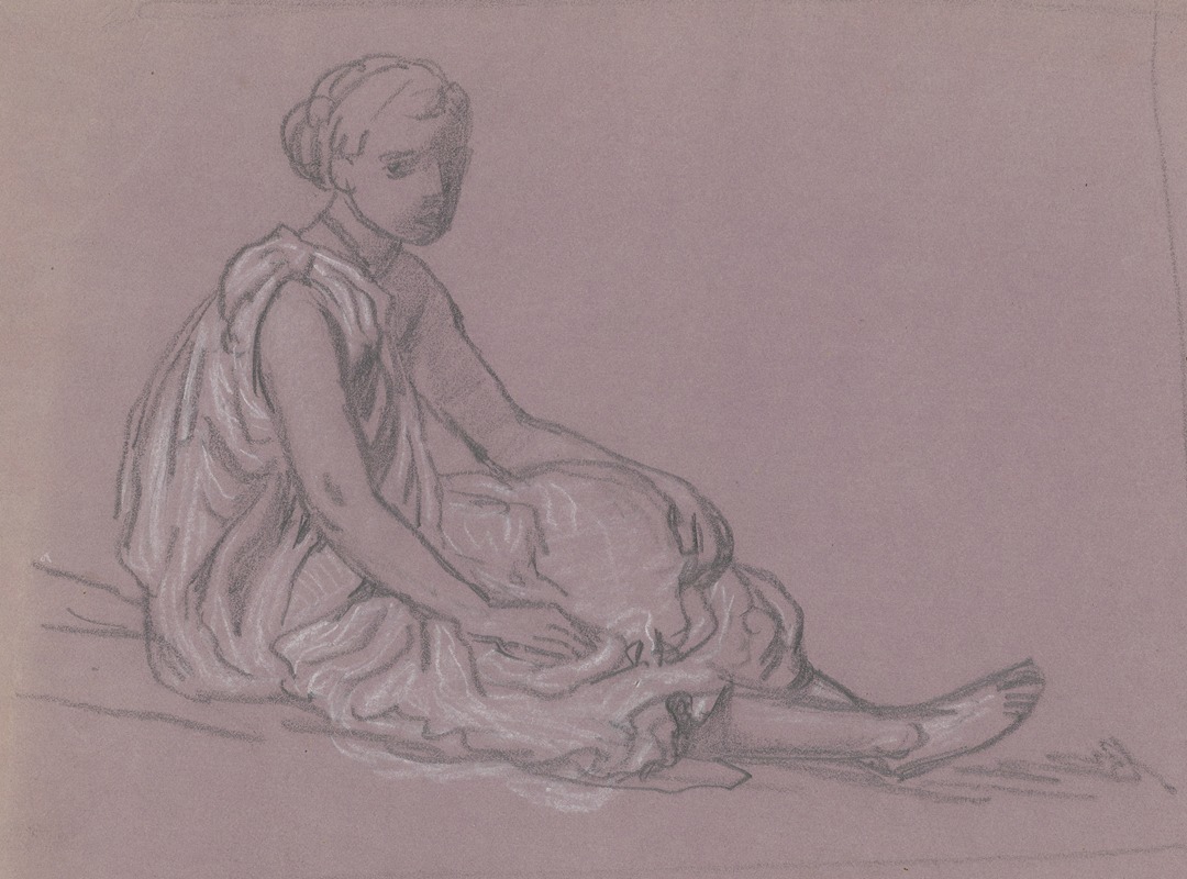 Study for 'Greek Girls Bathing' XV — Элиху Веддер