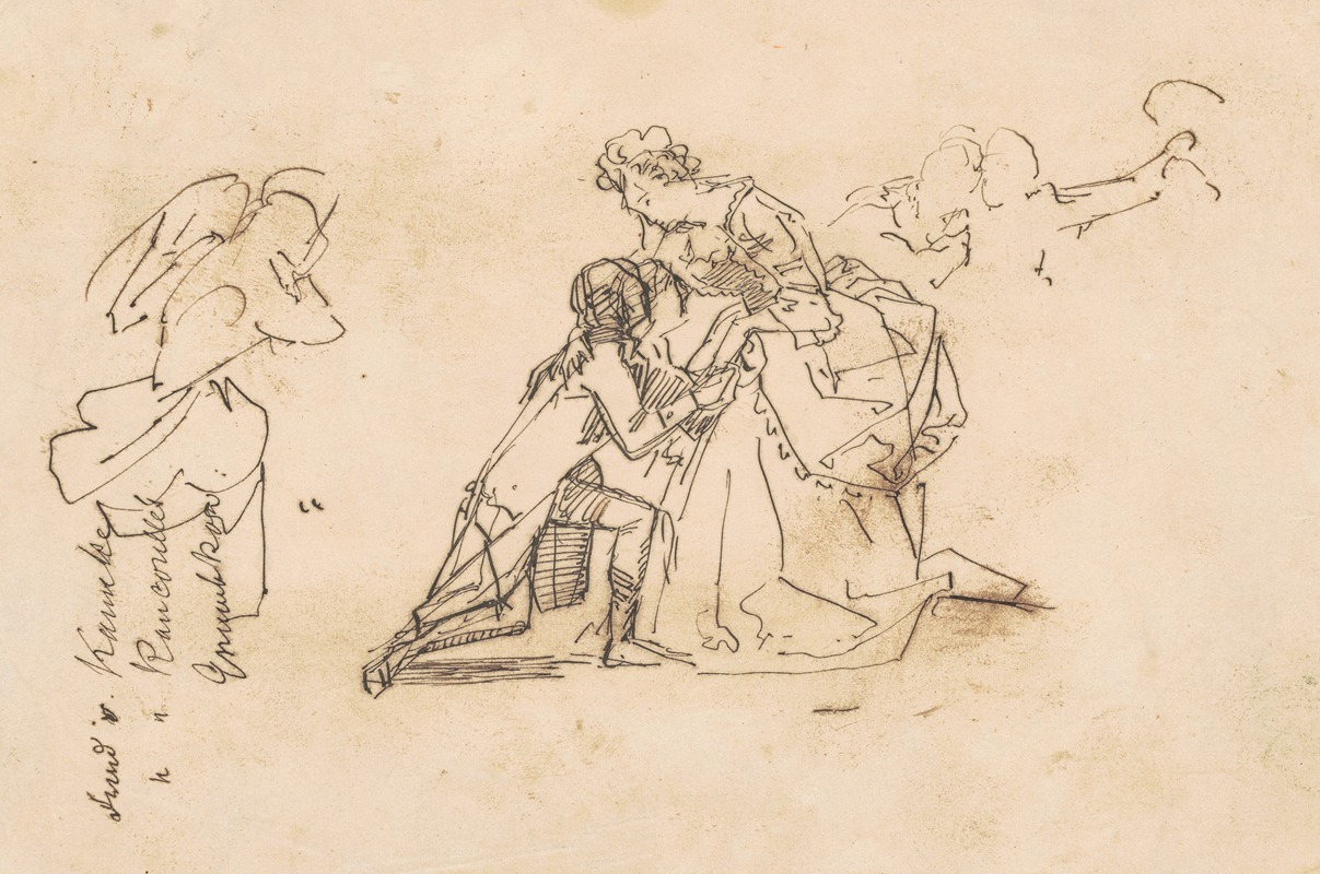 Study for 'The Return of King Friedrich II from Küstrin' — Emanuel Gottlieb Leutze