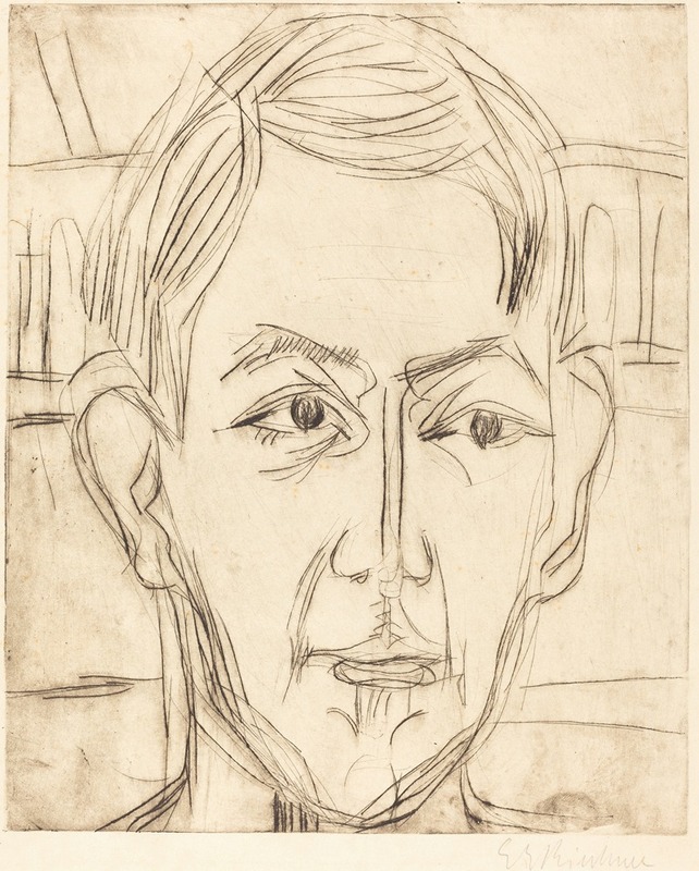 Dr. Hans Bütow by Ernst Ludwig Kirchner, 1925 — digital art print download