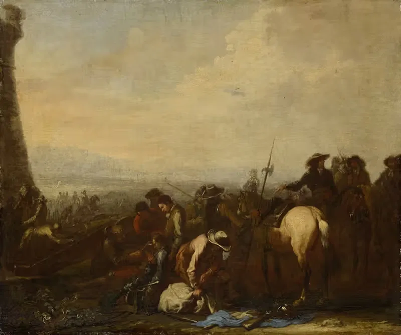 После битвы by Георг Филипп Ругендес Старший, 1698 — digital art print download